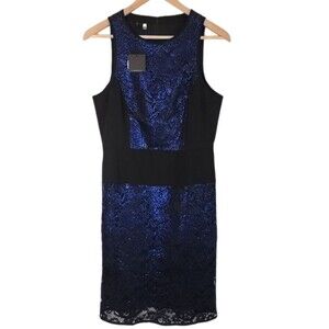 4.collective Dress Foil Lace Sleeveless NWT